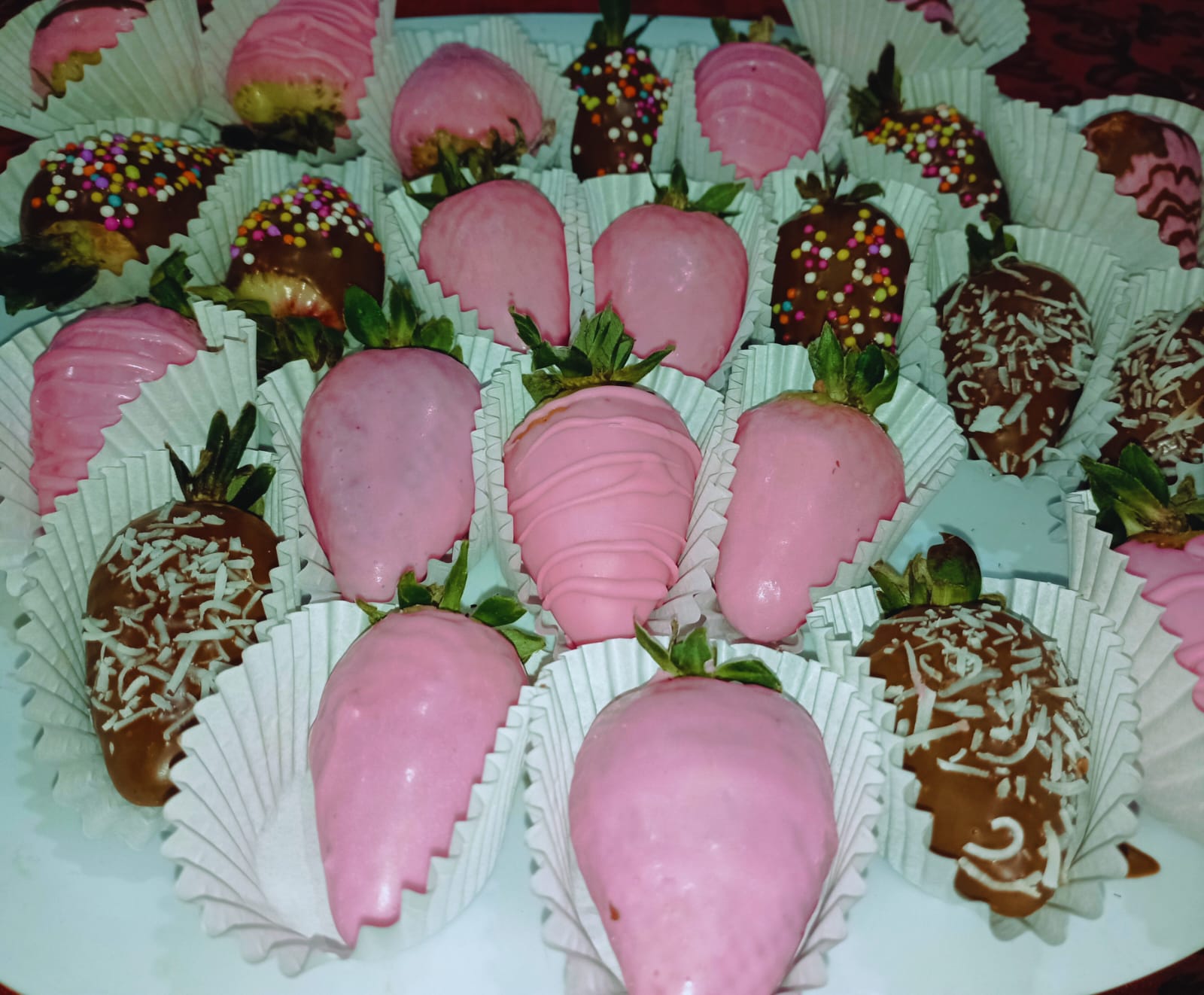 Postres con fresas